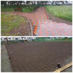 Работы по благоустройству места отдыха в селе Апача идут полным ходом.